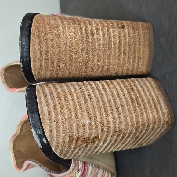 Sam Edelman Yumi Multi Color Bow Slide Heel Sandal Size 7 - Picture 8 of 11